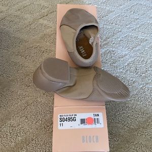 Bloch Little Girls Jazz Shoes Tan Size 11 Leather